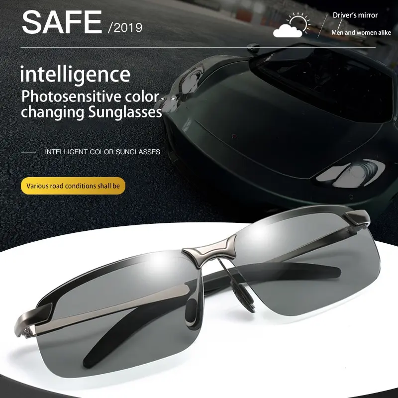Intelligent Photochromic Polarized Sunglasses