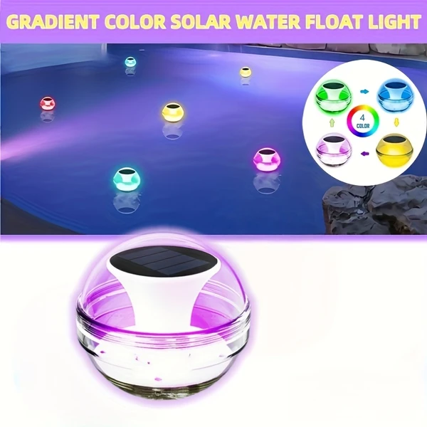 Outdoor Solar Rechargeable Floating Pool Lights,Pool Lights That Float With Solar Charging Panel,IPX