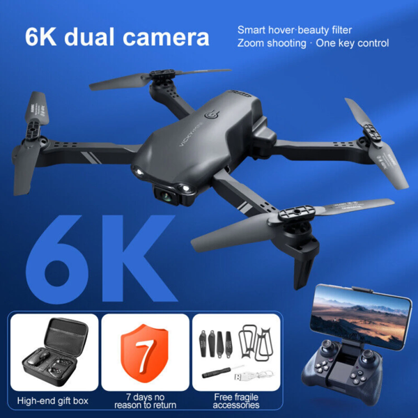 2026 3 Battery V13 RC Drone 6K HD Dual Camera WiFi FPV Foldable Quadcopter Camera Drone ,Logistic Is