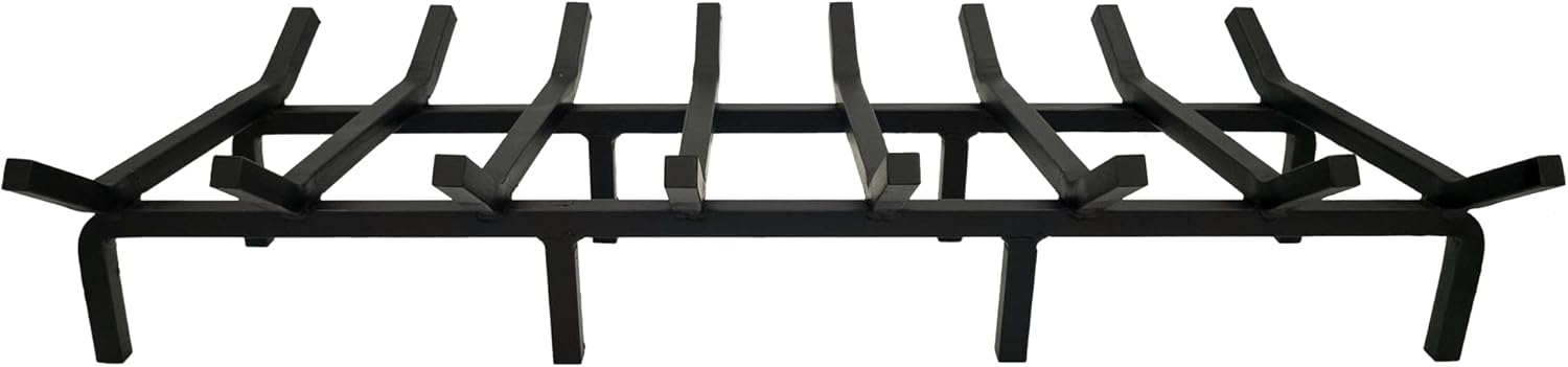 Fireplace Grate,Fireplace Log Holder,Heavy Duty Solid Cast Iron FIrewood Log Burning Rack For Inside