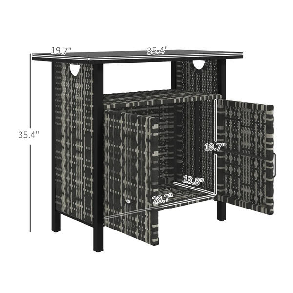 Outdoor Pool Towel Storage Cabinet Organizer, Outdoor Bar Table With Shelf And Cabinet, Pool Towel H