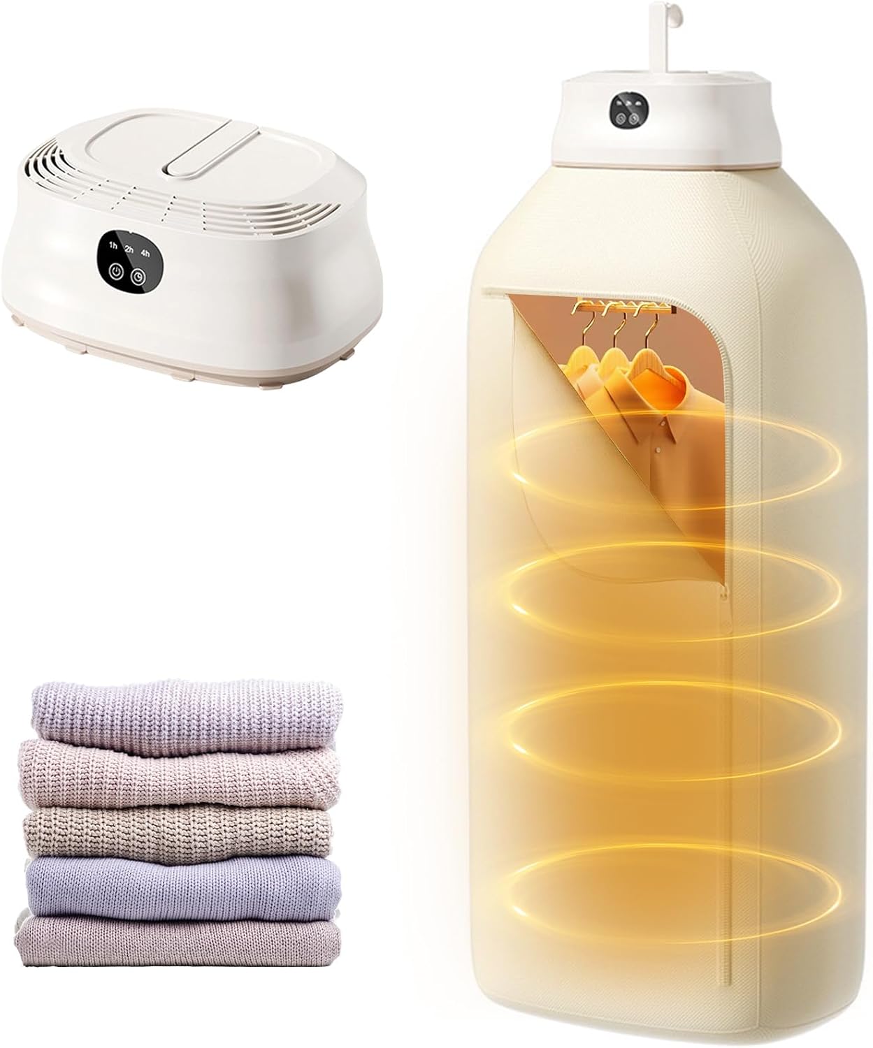 Portable Clothes Dryer, Electric Mini Drying Machine With Timer And Dry Bag, Compact Laundry Dryer F