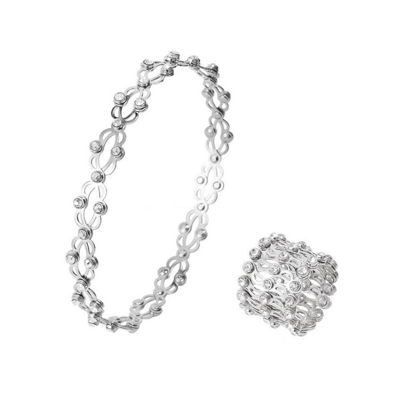 2in1 Stretching Can Foldable Ring, Adjustable Transforming Bracelet Ring Magic For Women And Men,Ros