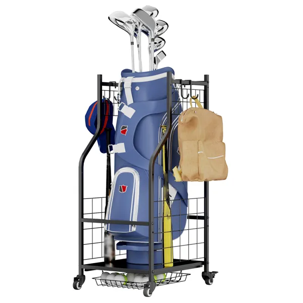 Golf Bag Storage Garage Organizer,Golf Club Bag Storage Rack For Garage, Extra Storage Rack For Golf