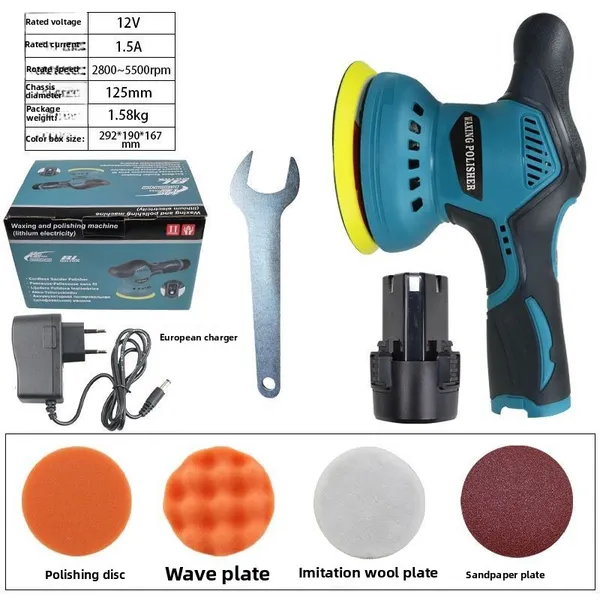 Car Polishing Machine For Car 12V Cordless Polisher 8 Gears Automotive Electric Waxing Repairing Wir