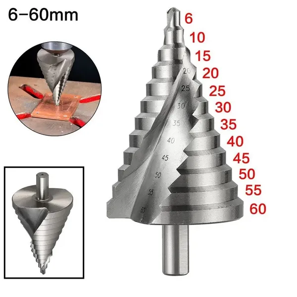 6-60 Mm HSS Titanium Milling Cutter Countersink Step Drill Cone Drill Peel Drill Cone Drill
