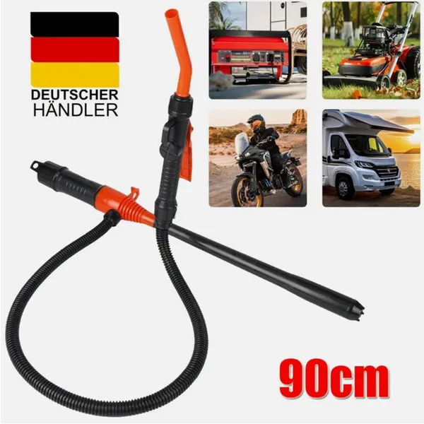 Portable Electric Oil Pump - Equipped With A 90cm Flexible Hose, Making It Easy To Fill Liquids From