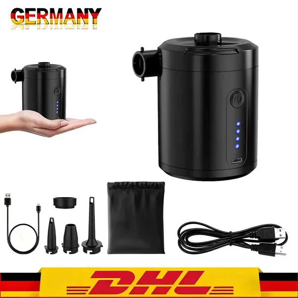 5200mAh Cordless Electric Air Pump For Inflatables, Pool, Boat, Air Mattress