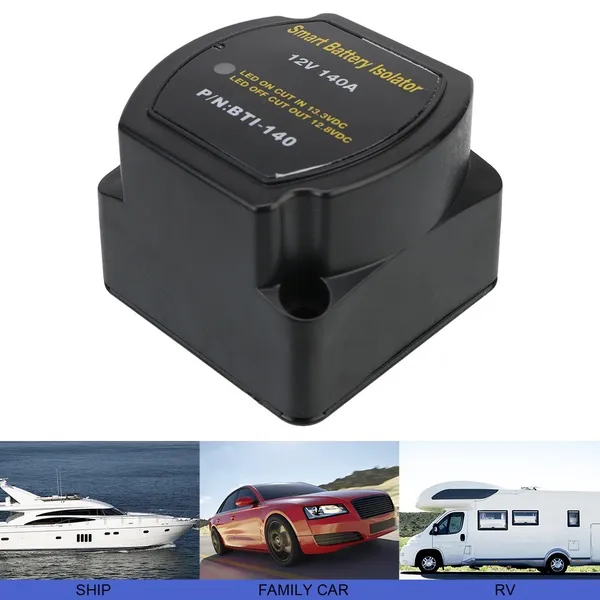 12V 140A Automatic Battery Isolator Relay, Voltage Sensitive Relay For Car, Camper, Boat