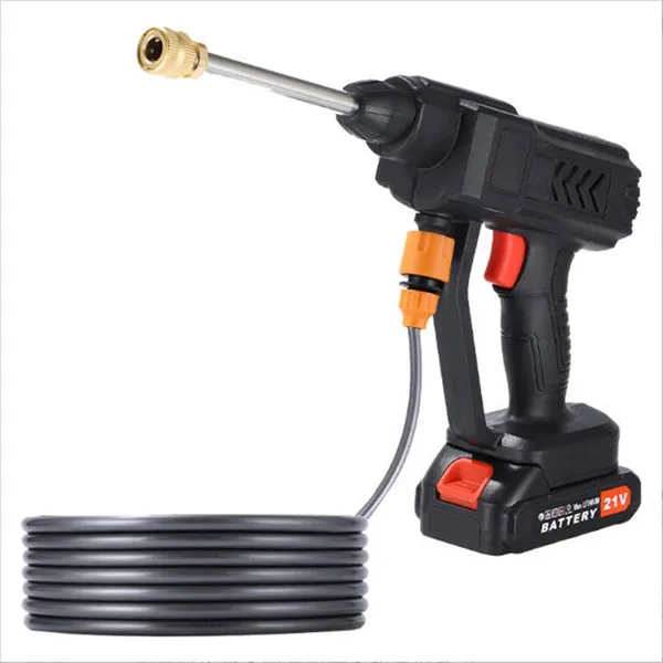 200 Bar Cordless High Pressure Cleaner With 2 Batteries, Portable Power Washer With Spray Gun