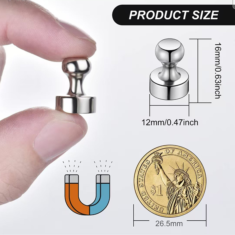 Strong Magnetic Pins For Metal Surfaces In Offices And Classrooms Whiteboard Magnetic Pushpins
