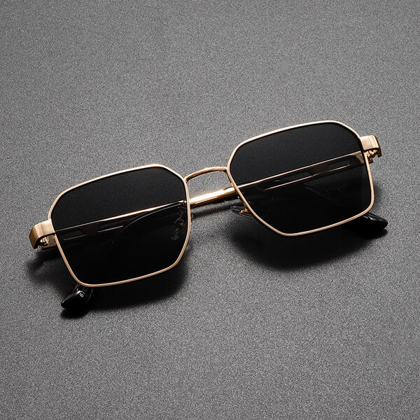 New Trendy Street-style Must-have Sunglasses Fashionable Metal Square-frame