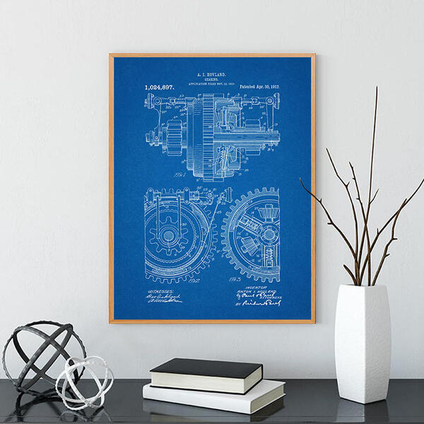 Retro Industrial-Style Metal Mechanical Gear Design Decorative Wall Art