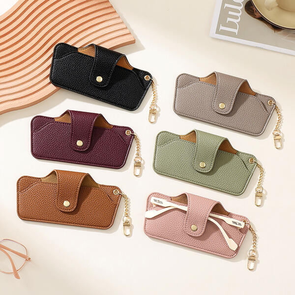 Fashionable PU Leather Portable Sunglasses Storage Case