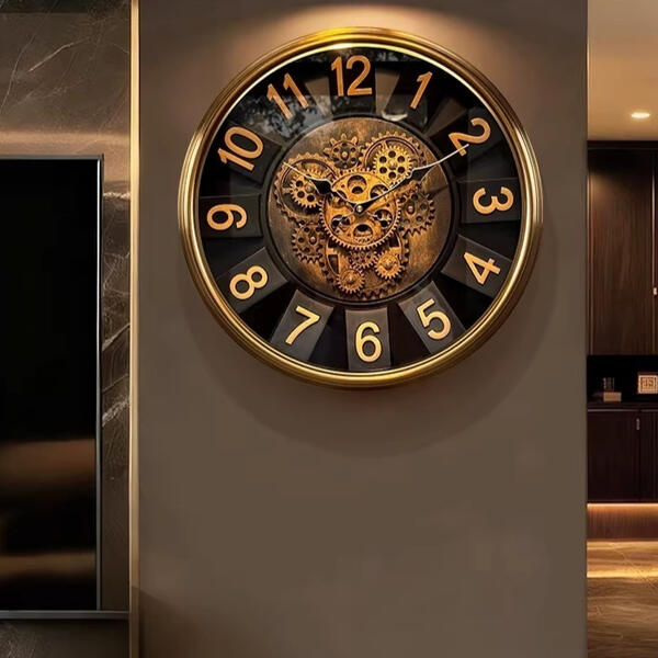 Vintage Style Gear Clock For Home Use