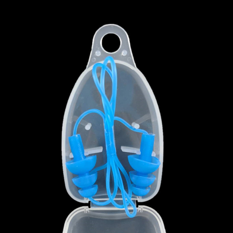 Swimming Earplugs With A Waterproof Cord To Prevent Loss