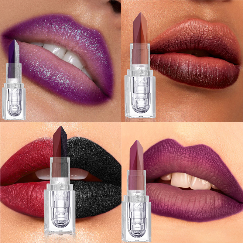 Soft-matte, Dual-tone, 2-in-1 Matte Longwear Lip Mud With A Pearly, Iridescent, And Velvety-matte Fi