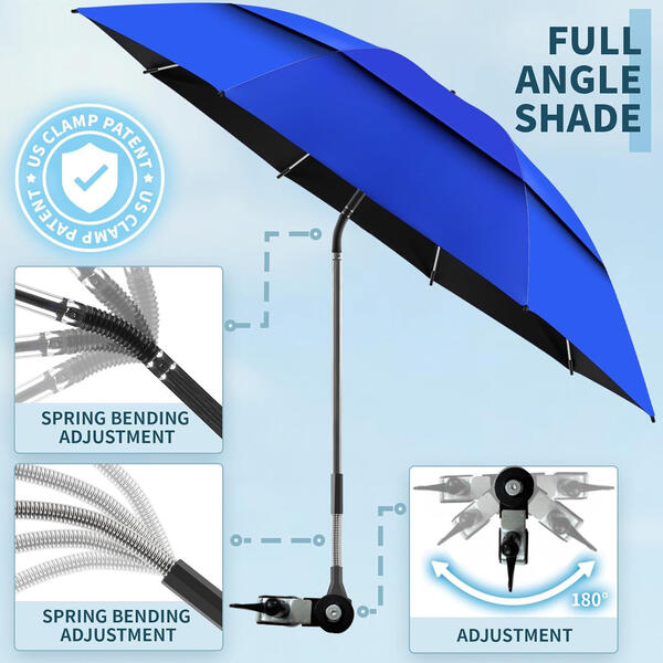 Outdoor Sun Protection Fishing And Camping Foldable Beach Chair With A Sunshade