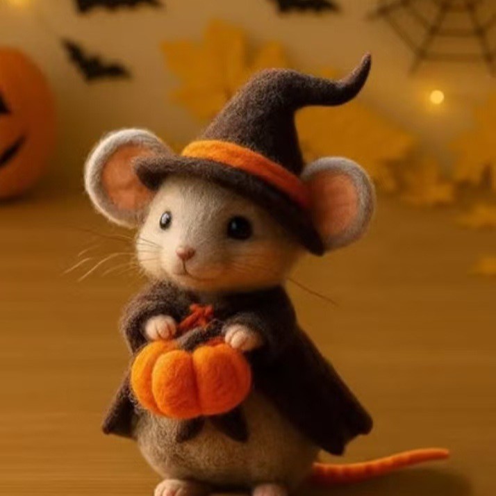 Halloween Ghost Pumpkin Mouse Cute And Adorable