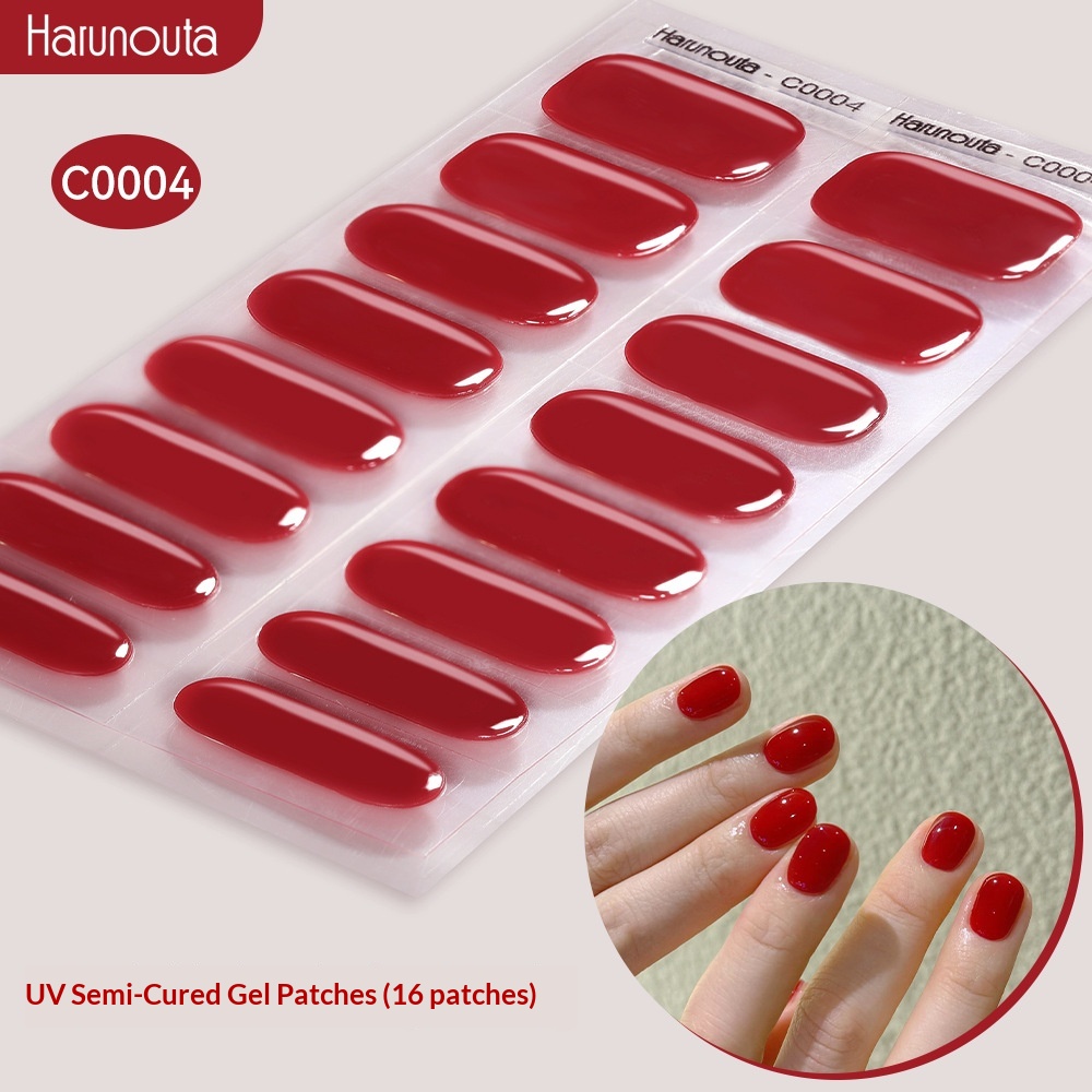 Glitter Gel Nail Stickers Waterproof And Long-lasting UV-cured