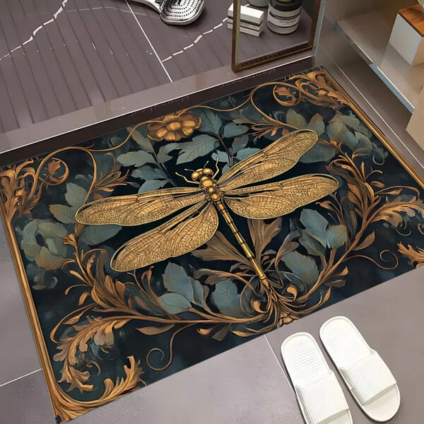 Dragonfly Series Printed Floor Mat Entrance Doorway Stain-Resistant Doormat