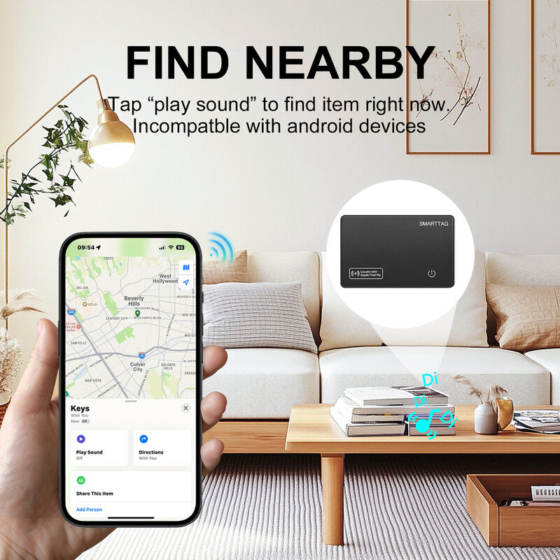 Anti-loss Card Airtag Tracker, Supports IOS Wallet Tracking