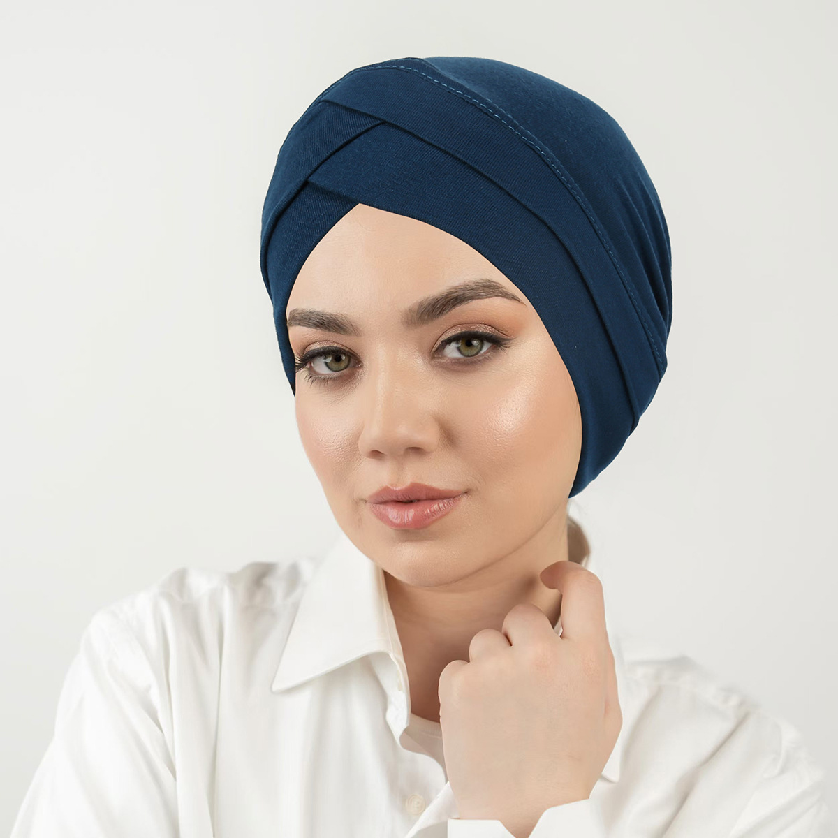 Womens Mercerized Cotton Forehead Band Hat