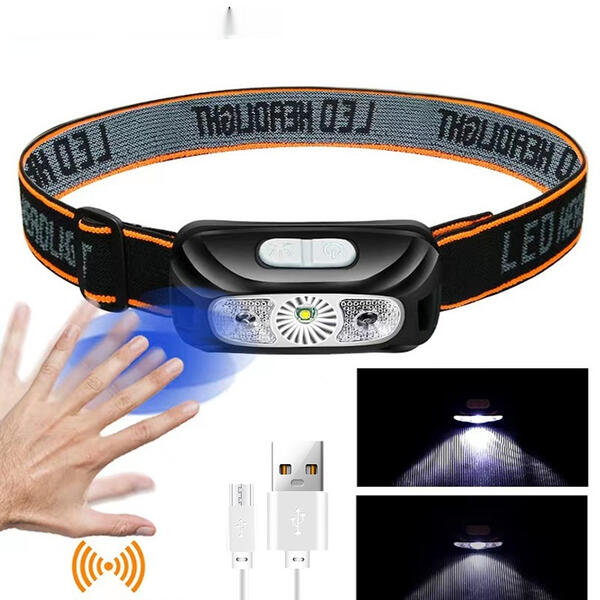 Charging Powerful Light Hand-Waving Waterproof Fishing Lamp Flashlight With Built-in Lithium Battery