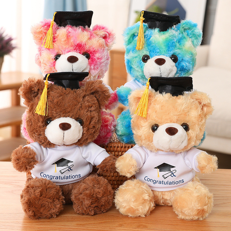 Cute Doctorial Hat Little Bear Doll