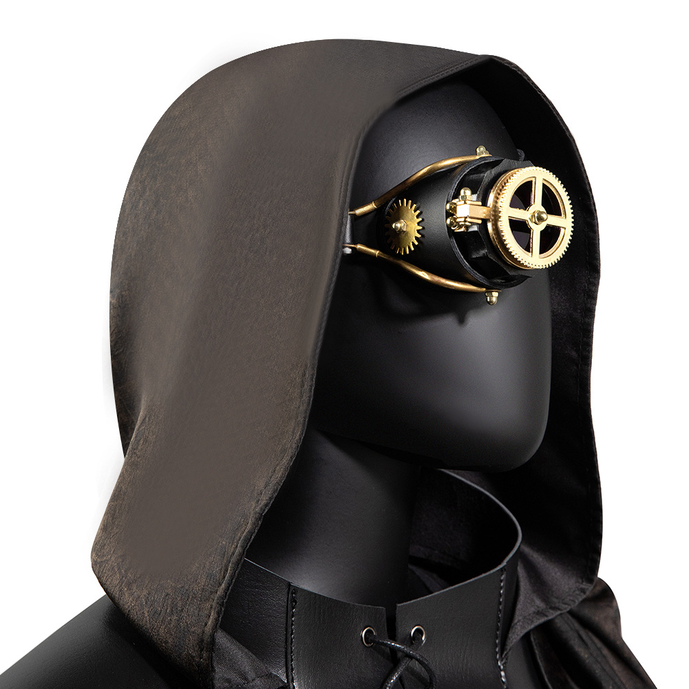Halloween Medieval Heavy-Duty Metal-Style Goggles Gothic Eyewear Prop