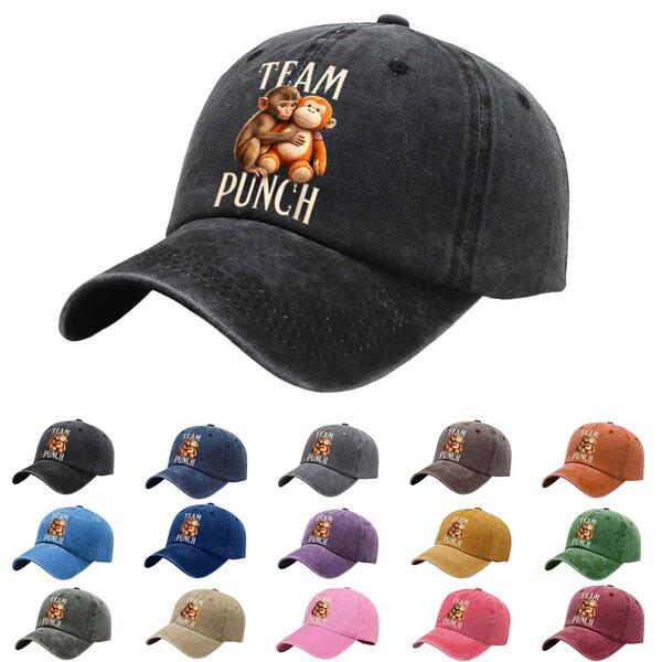 Solid-color Washed Distressed Vintage Baseball Cap